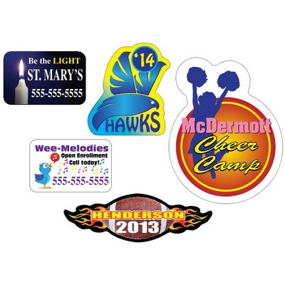 Custom 4 Color Process Outdoor Magnets (15.01 to 20.0 Sq. Inches)