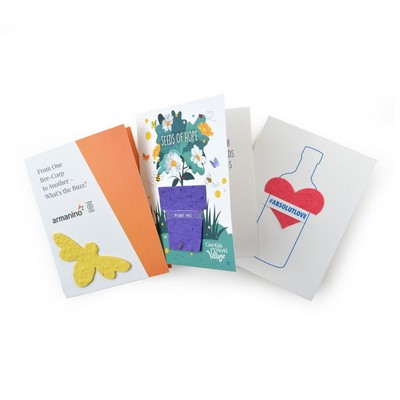 Seed Paper Shape Folding Card