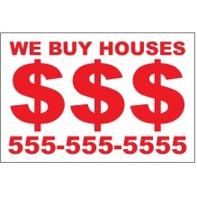 Economy Corrugated Sign w/1 color 2 Sides (36"x24")