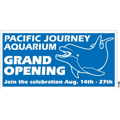 Economy Corrugated Sign w/1 color 2 Sides (48"x24")