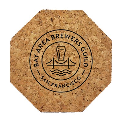 Octagon Cork Coaster